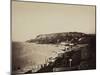 The Beach at Sainte-Adresse, with the Dumont Baths, 1856-57-Gustave Le Gray-Mounted Photographic Print