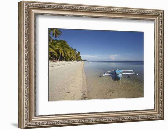 The beach at San Juan on the southwest coast of Siquijor, Philippines, Southeast Asia, Asia-Nigel Hicks-Framed Photographic Print