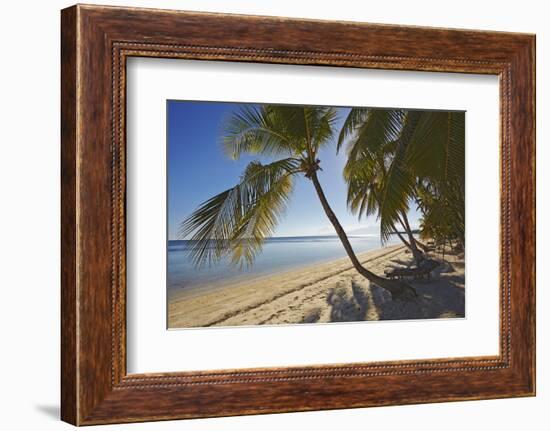 The beach at San Juan on the southwest coast of Siquijor, Philippines, Southeast Asia, Asia-Nigel Hicks-Framed Photographic Print