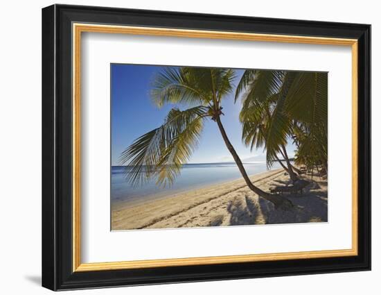 The beach at San Juan on the southwest coast of Siquijor, Philippines, Southeast Asia, Asia-Nigel Hicks-Framed Photographic Print