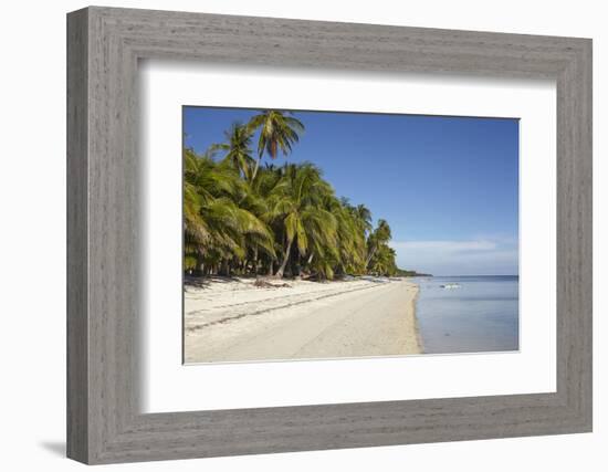 The beach at San Juan on the southwest coast of Siquijor, Philippines, Southeast Asia, Asia-Nigel Hicks-Framed Photographic Print