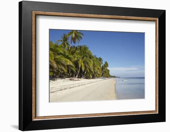 The beach at San Juan on the southwest coast of Siquijor, Philippines, Southeast Asia, Asia-Nigel Hicks-Framed Photographic Print