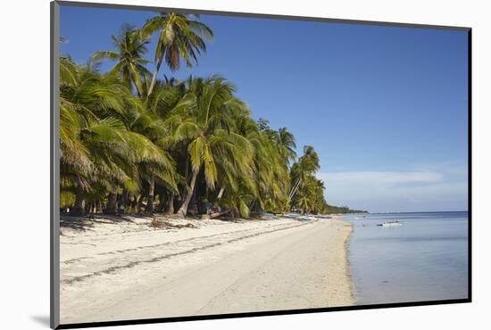 The beach at San Juan on the southwest coast of Siquijor, Philippines, Southeast Asia, Asia-Nigel Hicks-Mounted Photographic Print
