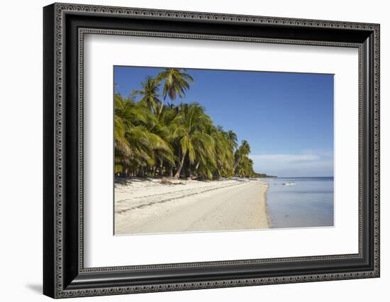 The beach at San Juan on the southwest coast of Siquijor, Philippines, Southeast Asia, Asia-Nigel Hicks-Framed Photographic Print