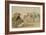 The Beach at Trouville (W/C & Pencil on Paper)-Eugene Louis Boudin-Framed Giclee Print