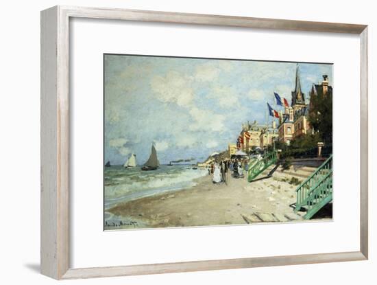 The Beach at Trouville-Claude Monet-Framed Giclee Print