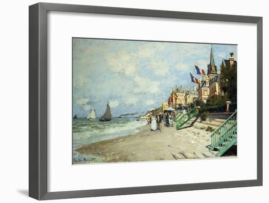 The Beach at Trouville-Claude Monet-Framed Giclee Print