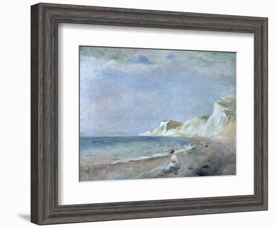 The Beach at Varangeville, C.1880-Pierre-Auguste Renoir-Framed Giclee Print