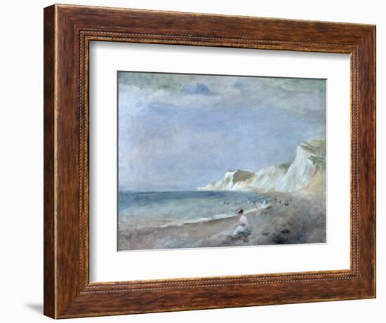 The Beach at Varangeville, C.1880-Pierre-Auguste Renoir-Framed Giclee Print