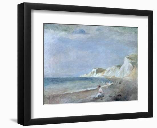 The Beach at Varangeville, C.1880-Pierre-Auguste Renoir-Framed Giclee Print