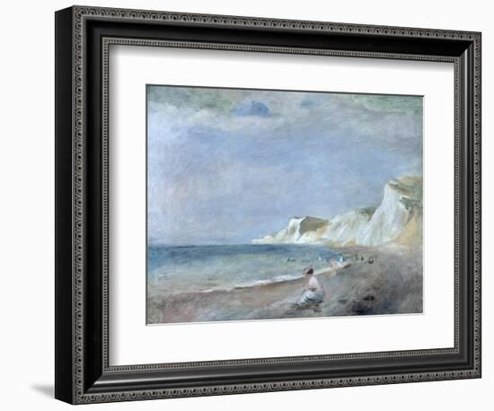 The Beach at Varangeville, C.1880-Pierre-Auguste Renoir-Framed Giclee Print