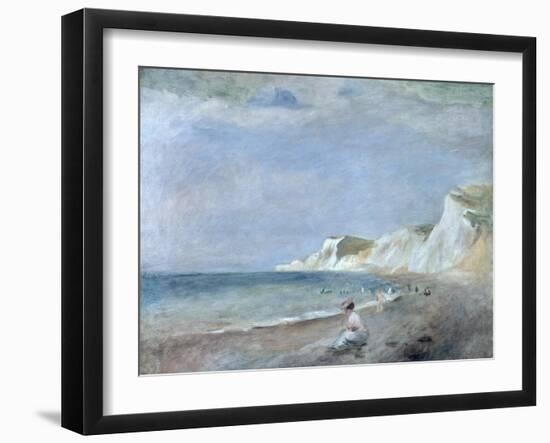 The Beach at Varangeville, C.1880-Pierre-Auguste Renoir-Framed Giclee Print