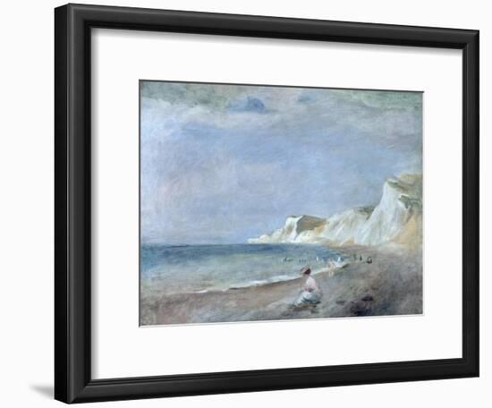 The Beach at Varangeville, C.1880-Pierre-Auguste Renoir-Framed Giclee Print