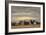 The Beach at Villerville, 1864 (Oil on Canvas)-Eugene Louis Boudin-Framed Giclee Print