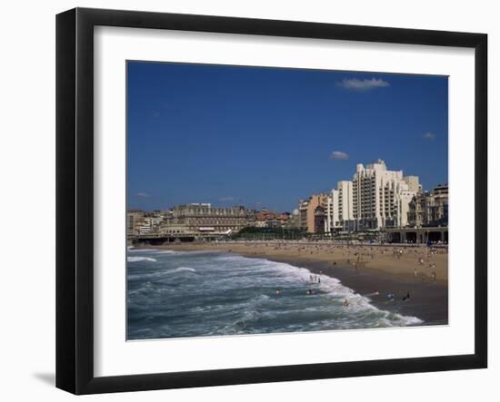 The Beach, Biarritz, Aquitaine, France-Nelly Boyd-Framed Photographic Print