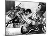The Beach Boys (Dennis Wilson, Dave Marks, Carl Wilson, Brian Wilson and Mike Love) July 11, 1966-null-Mounted Photo