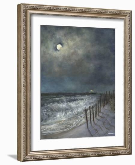 The Beach Fence I-David Swanagin-Framed Art Print