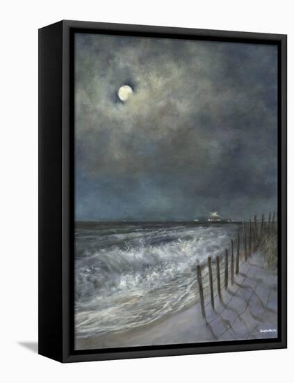 The Beach Fence I-David Swanagin-Framed Stretched Canvas