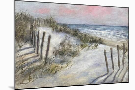 The Beach Fence II-David Swanagin-Mounted Art Print