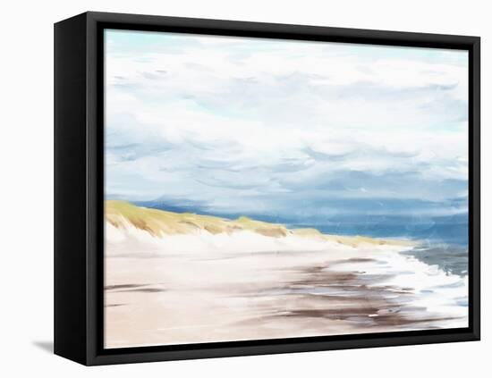 The Beach In Calm-Milli Villa-Framed Stretched Canvas