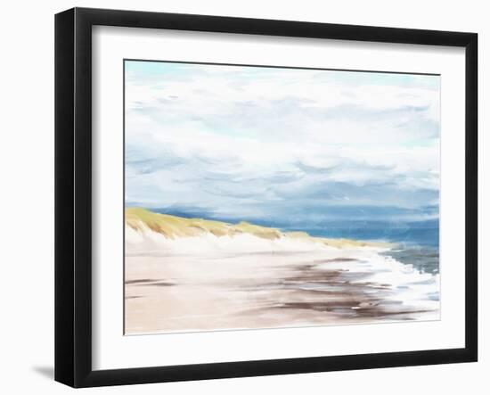 The Beach In Calm-Milli Villa-Framed Art Print