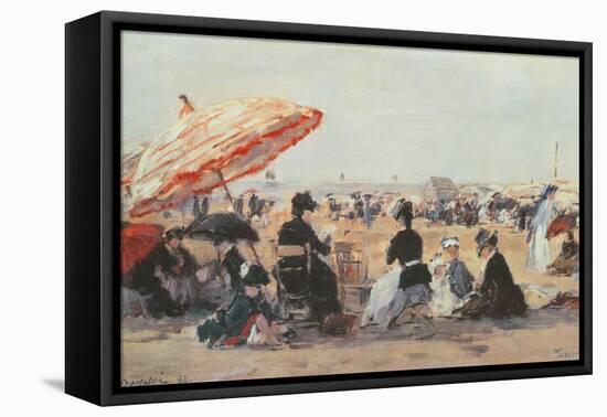 The Beach (La Plage), 1894-Eugene Louis Boudin-Framed Premier Image Canvas