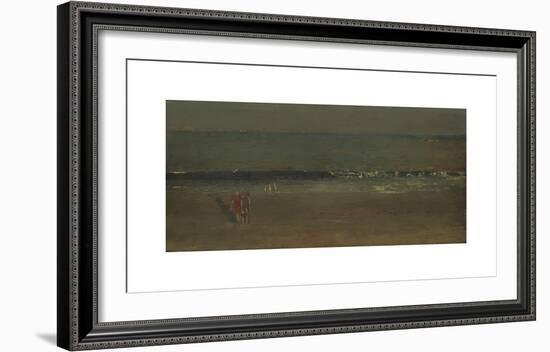 The Beach, Late Afternoon-Winslow Homer-Framed Premium Giclee Print