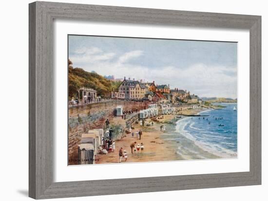 The Beach, Lyme Regis-Alfred Robert Quinton-Framed Giclee Print