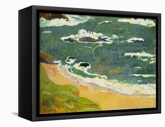 The Beach Near Le Pouldu, 1889-Paul Gauguin-Framed Premier Image Canvas