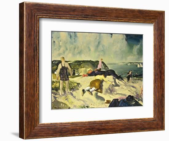 The Beach, Newport, c.1919-George Wesley Bellows-Framed Giclee Print