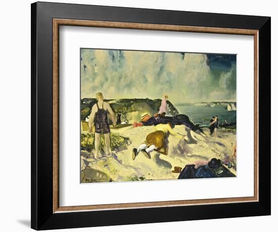 The Beach, Newport, c.1919-George Wesley Bellows-Framed Giclee Print