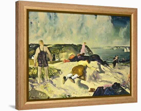 The Beach, Newport, c.1919-George Wesley Bellows-Framed Premier Image Canvas