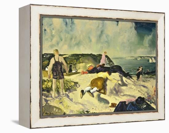 The Beach, Newport, c.1919-George Wesley Bellows-Framed Premier Image Canvas