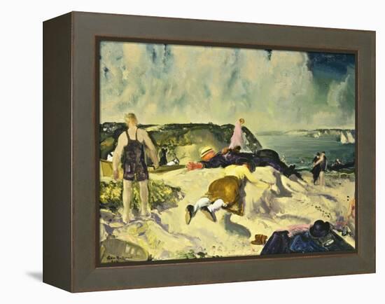 The Beach, Newport, c.1919-George Wesley Bellows-Framed Premier Image Canvas