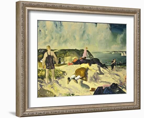 The Beach, Newport, c.1919-George Wesley Bellows-Framed Giclee Print