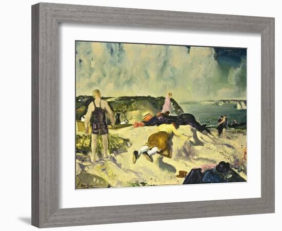 The Beach, Newport, c.1919-George Wesley Bellows-Framed Giclee Print