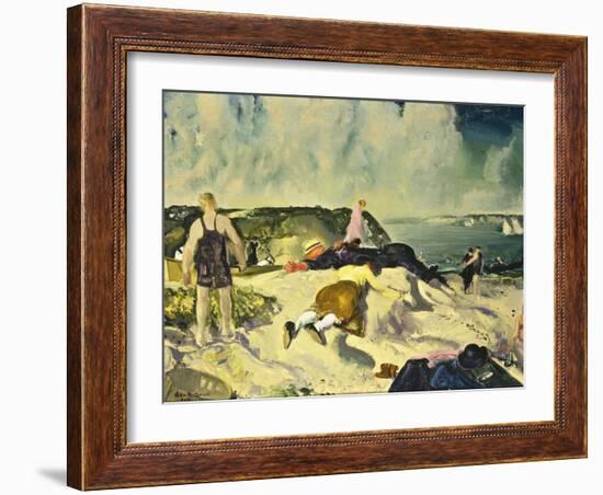 The Beach, Newport, c.1919-George Wesley Bellows-Framed Giclee Print