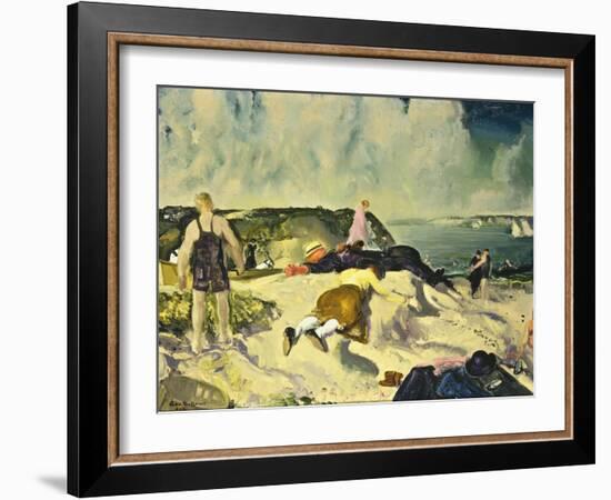 The Beach, Newport, c.1919-George Wesley Bellows-Framed Giclee Print