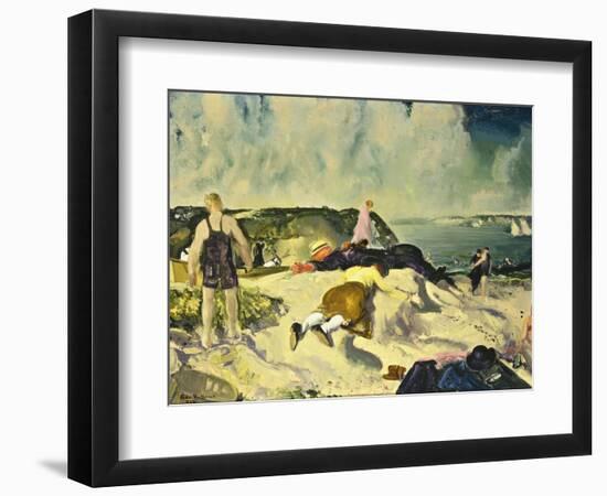 The Beach, Newport-George Wesley Bellows-Framed Giclee Print