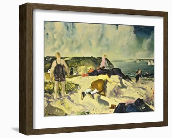 The Beach, Newport-George Wesley Bellows-Framed Giclee Print