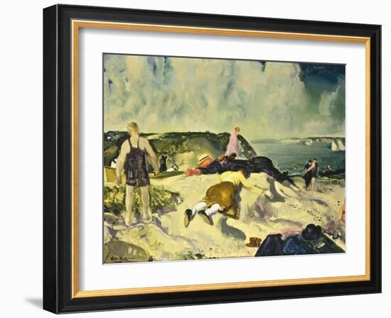 The Beach, Newport-George Wesley Bellows-Framed Giclee Print