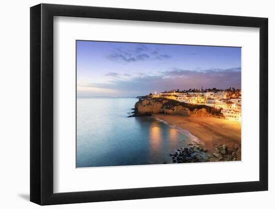 The beach of Carvoeiro at dusk. Algarve, Portugal-Mauricio Abreu-Framed Photographic Print