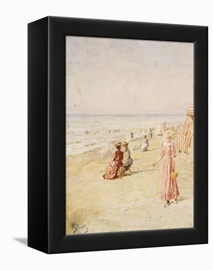 The Beach, Ostende-Alfred Emile Stevens-Framed Premier Image Canvas