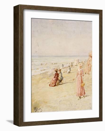 The Beach, Ostende-Alfred Emile Stevens-Framed Giclee Print