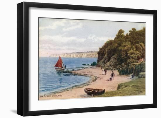 The Beach, Studland-Alfred Robert Quinton-Framed Giclee Print