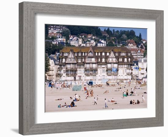 The Beach, Trouville, Basse Normandie (Normandy), France-Guy Thouvenin-Framed Photographic Print