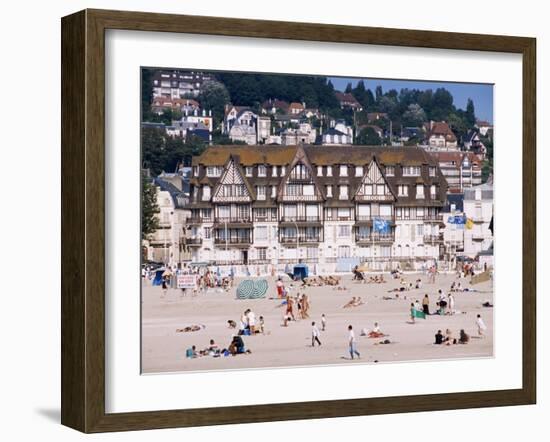 The Beach, Trouville, Basse Normandie (Normandy), France-Guy Thouvenin-Framed Photographic Print