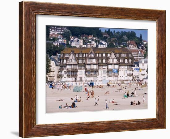 The Beach, Trouville, Basse Normandie (Normandy), France-Guy Thouvenin-Framed Photographic Print