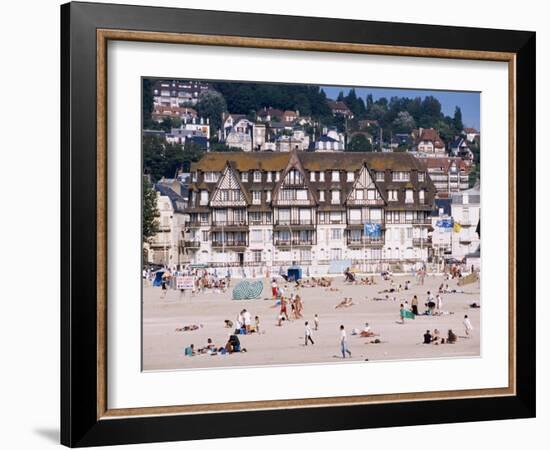 The Beach, Trouville, Basse Normandie (Normandy), France-Guy Thouvenin-Framed Photographic Print