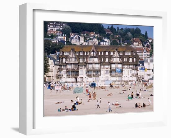 The Beach, Trouville, Basse Normandie (Normandy), France-Guy Thouvenin-Framed Photographic Print